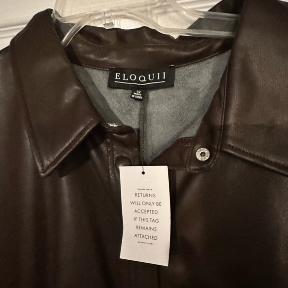 Eloquii Dresses | Faux Leather New - Picture 3 of 4